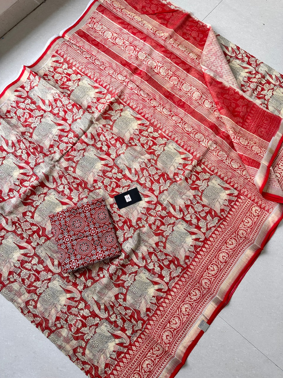 Digital Printed Kota Cotton Doria Saree