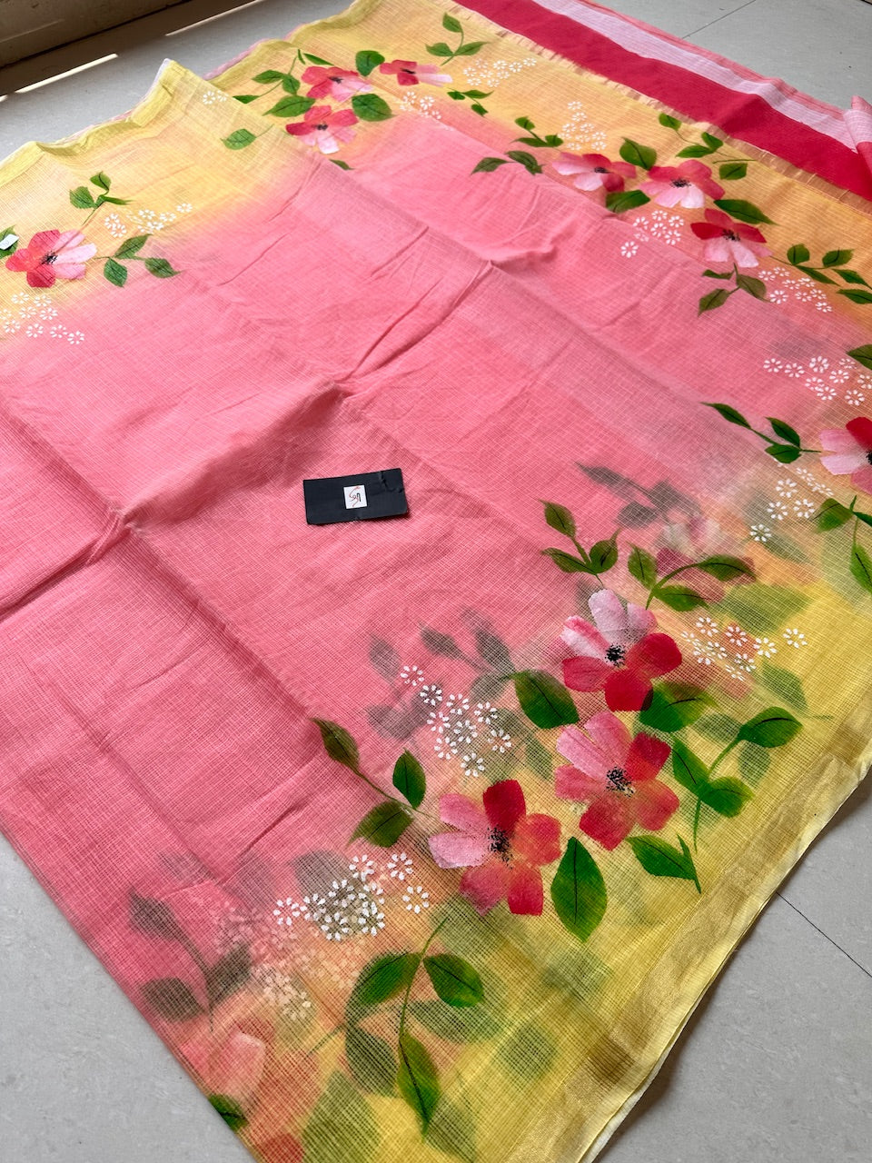 Handpainted Kota Cotton Doria Saree