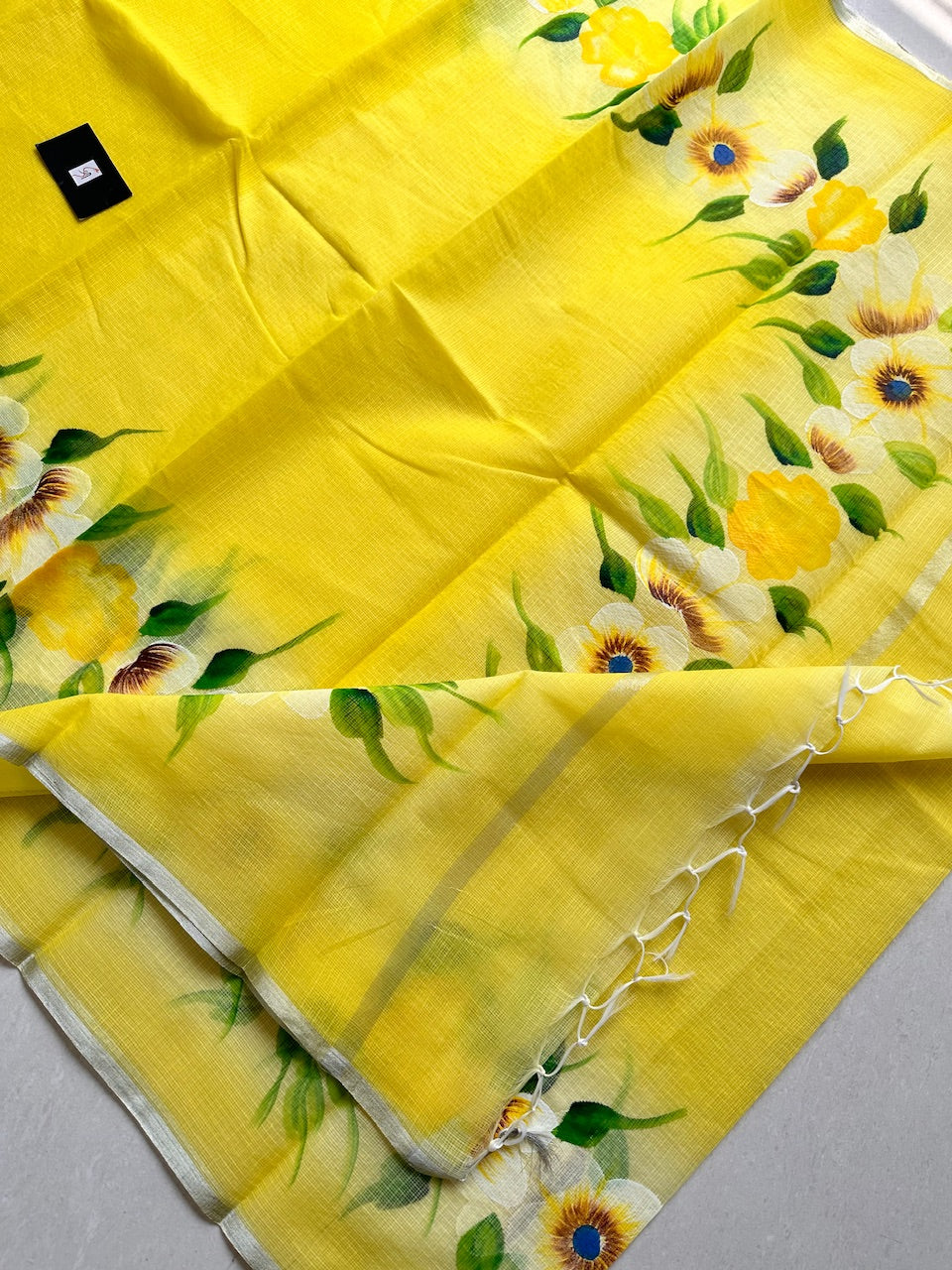 Handpainted Kota Cotton Doria Saree