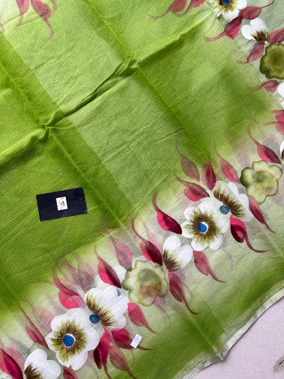 Handpainted Kota Cotton Doria Saree