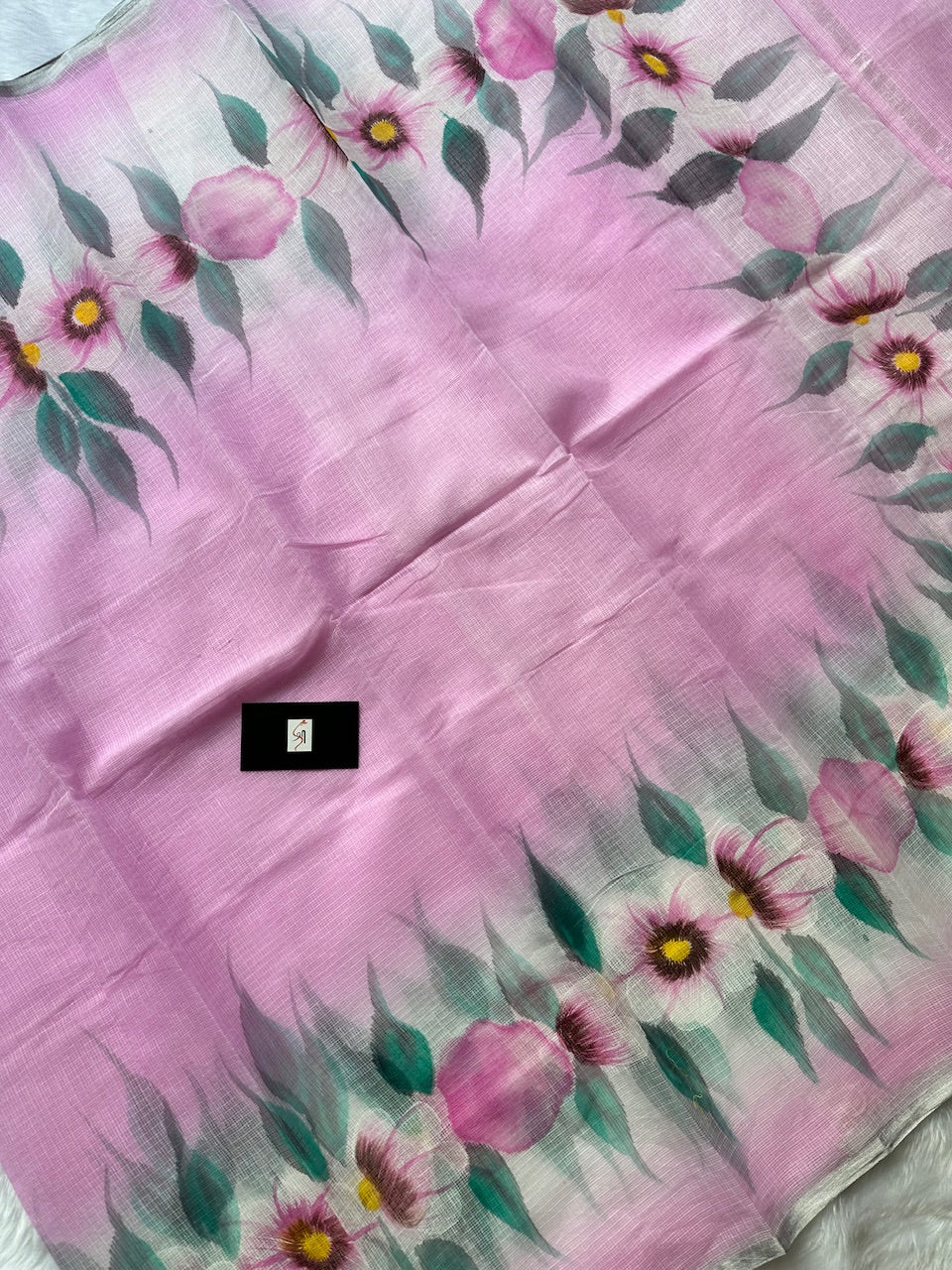 Handpainted Kota Cotton Doria Saree