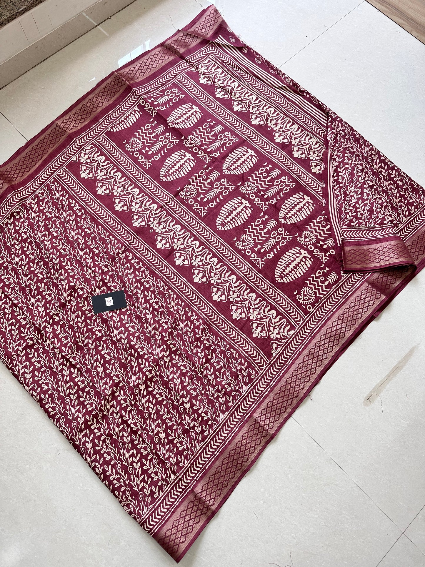 Printed Semi Dola Silk Saree