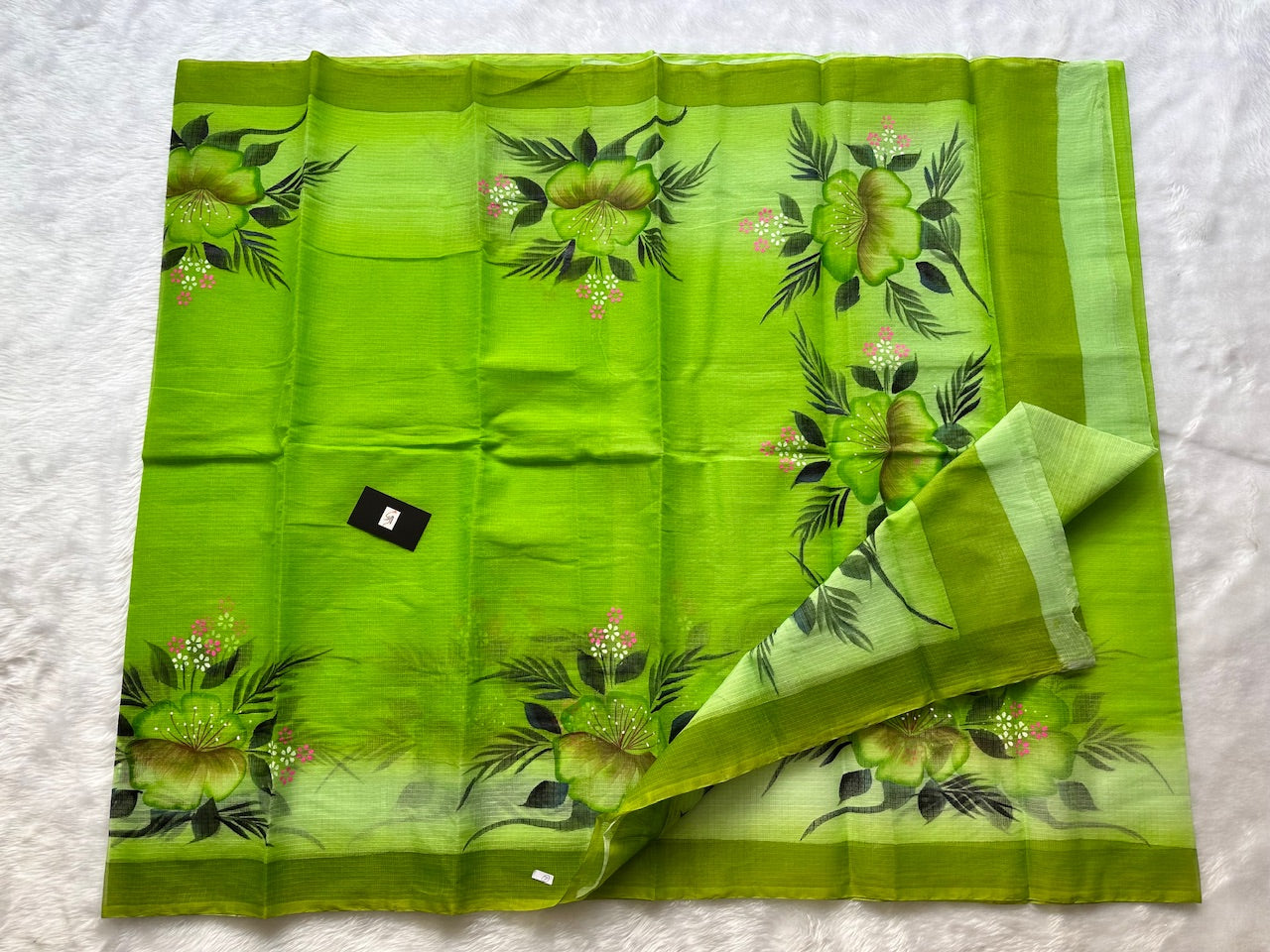 Handpainted Kota Cotton Doria Saree