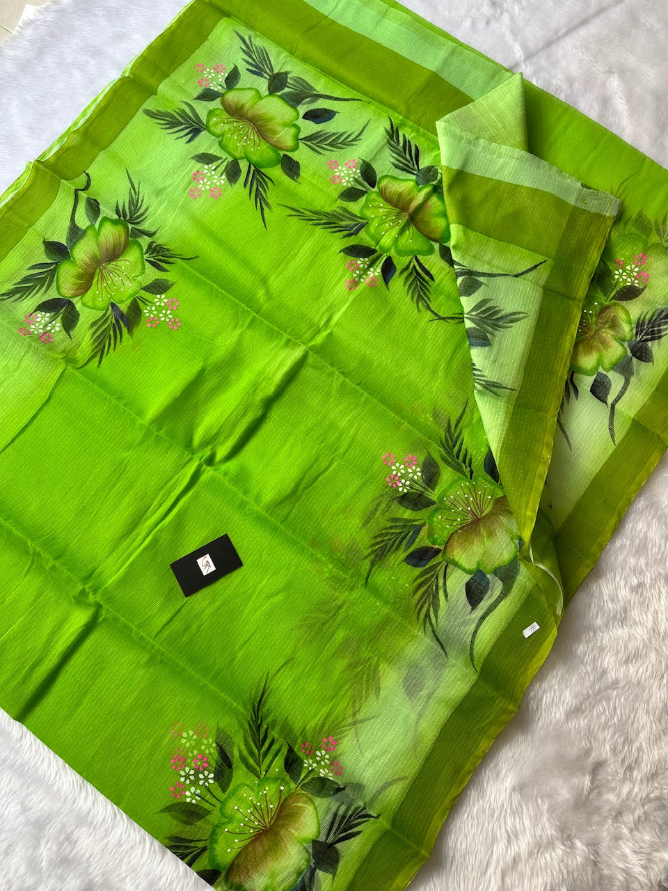 Handpainted Kota Cotton Doria Saree