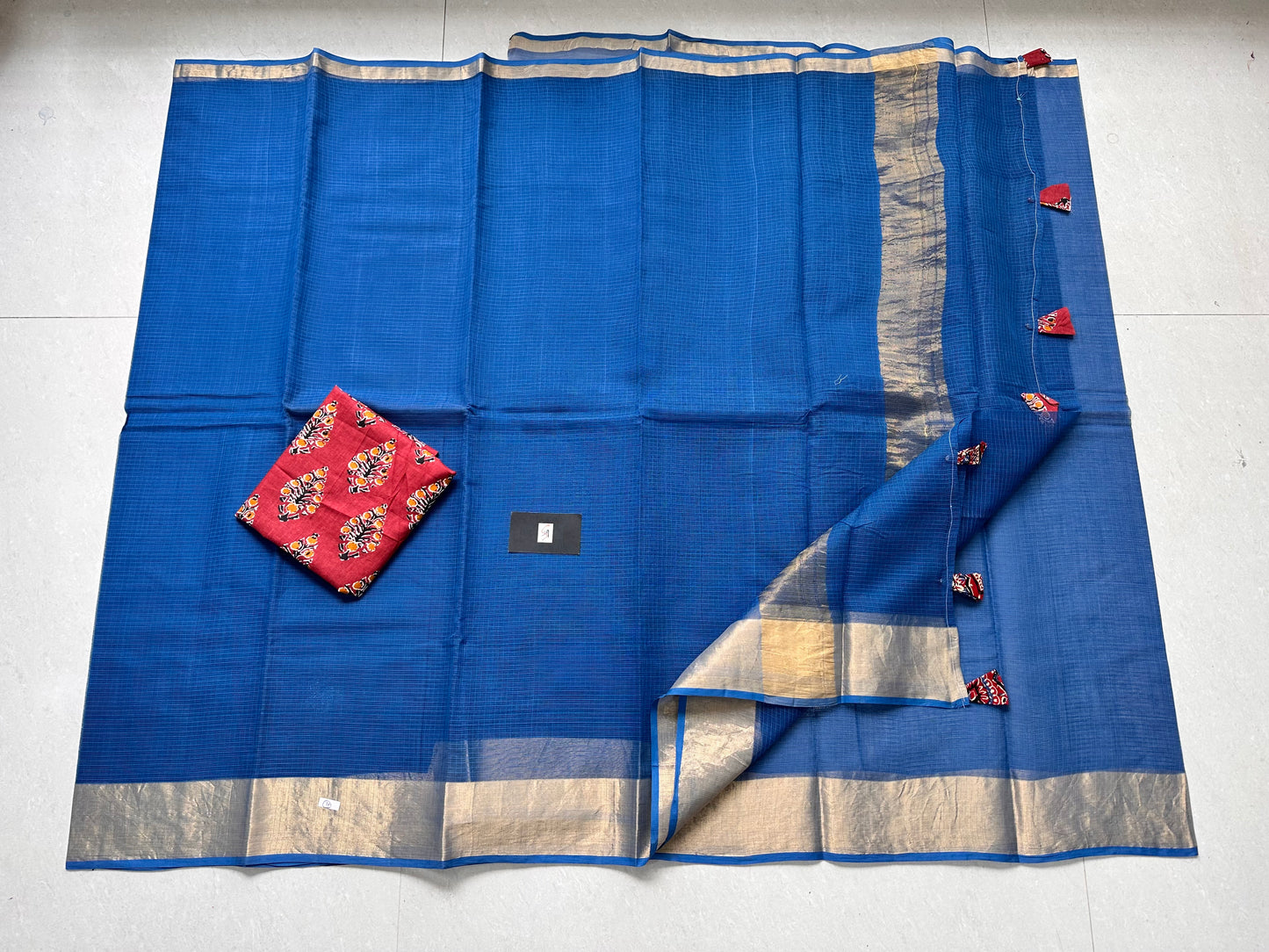 Pure Plain  Kota Cotton Doria Saree