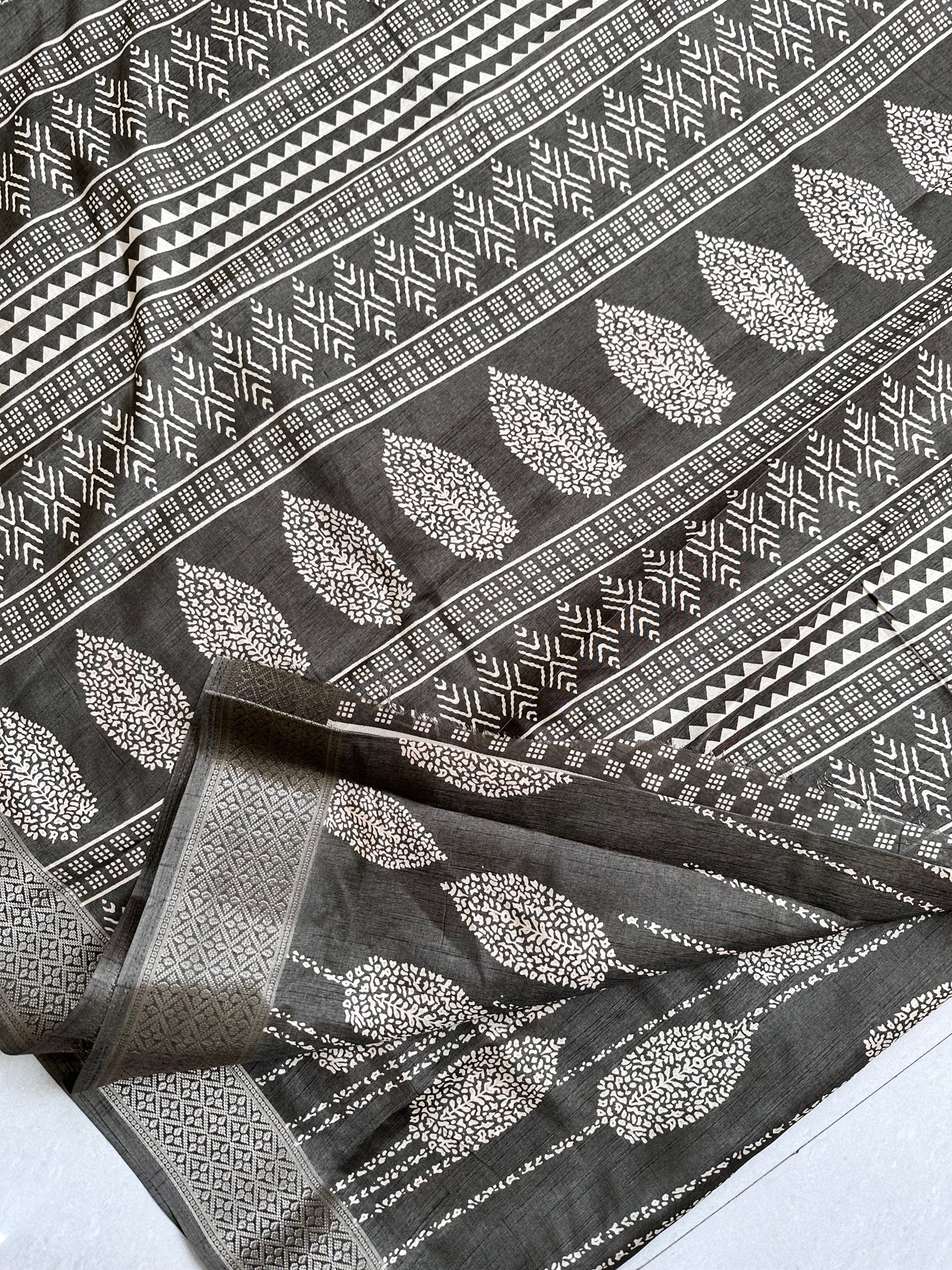 Printed Semi Dola Silk Saree