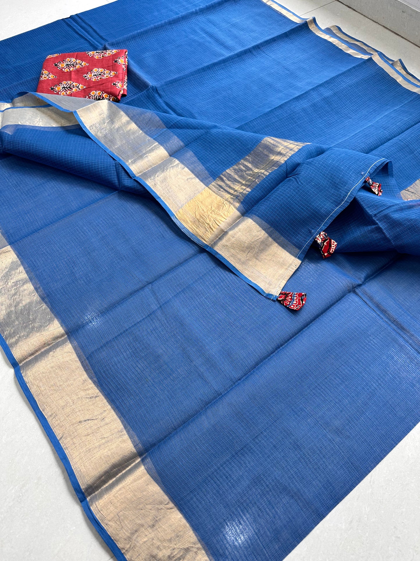 Pure Plain  Kota Cotton Doria Saree