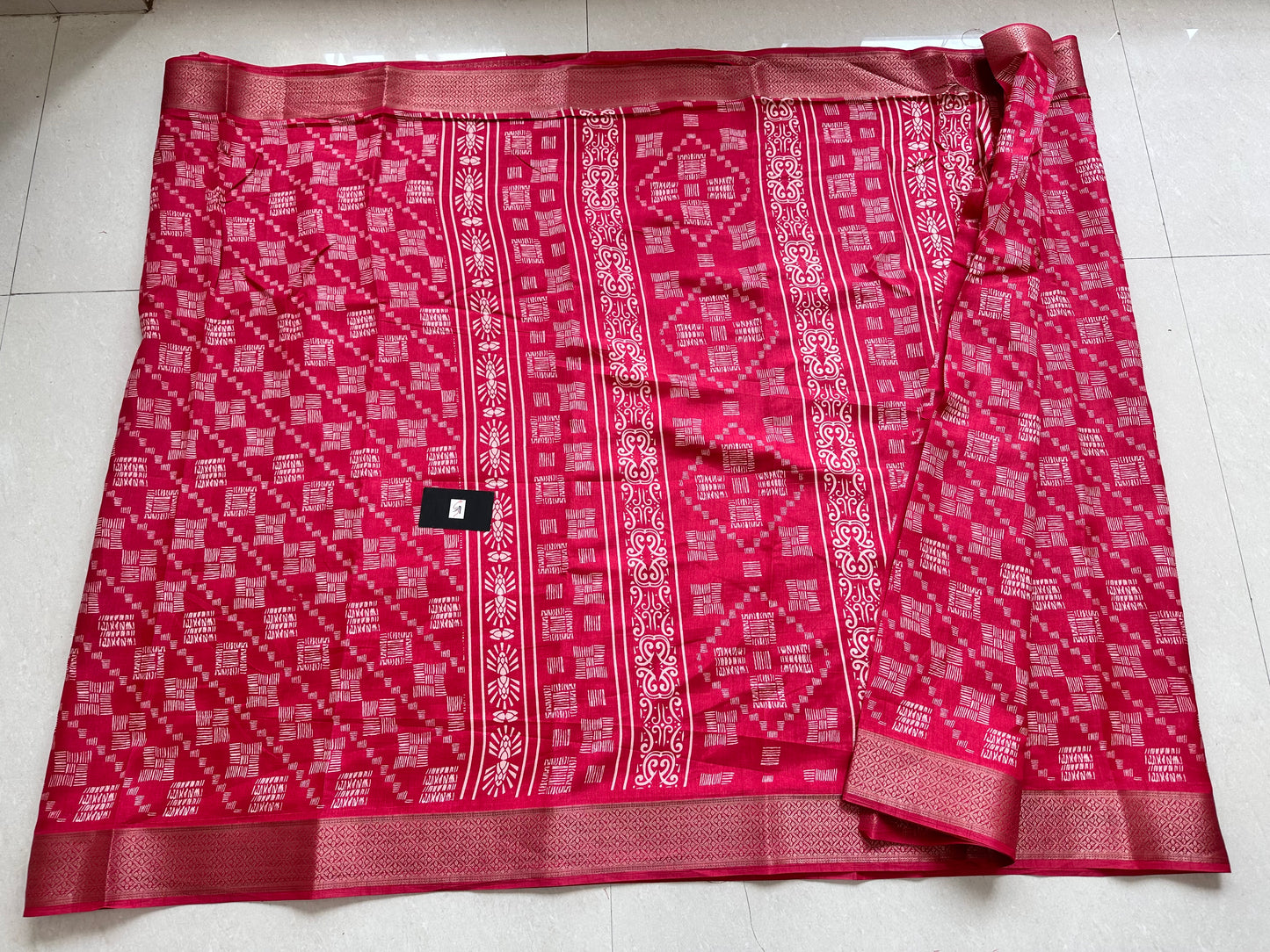 Printed Semi Dola Silk Saree