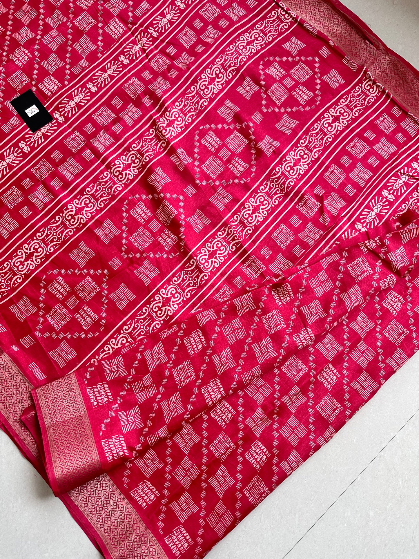 Printed Semi Dola Silk Saree