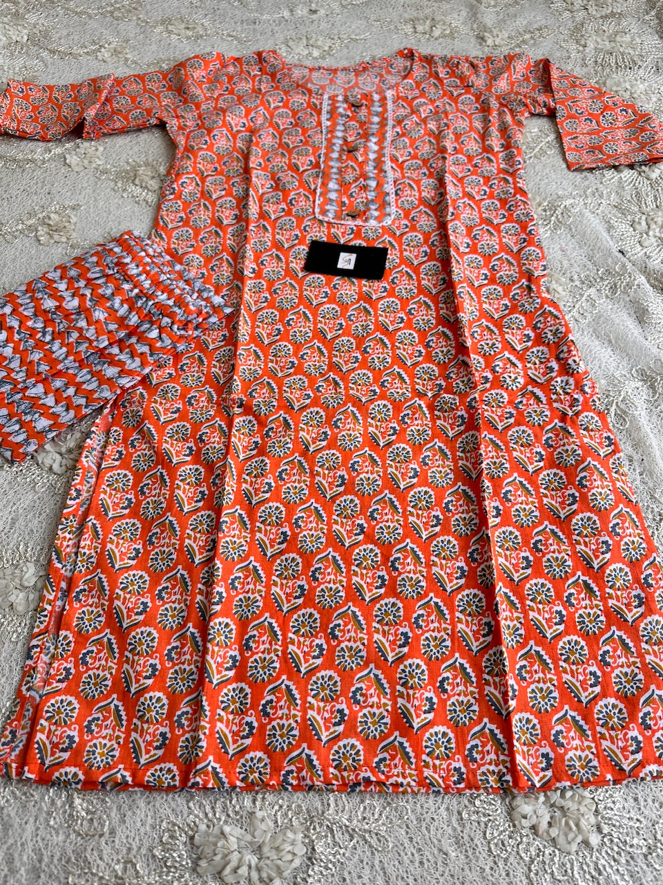 Pure HandBlock Printed Cotton Kurta N Pant Set