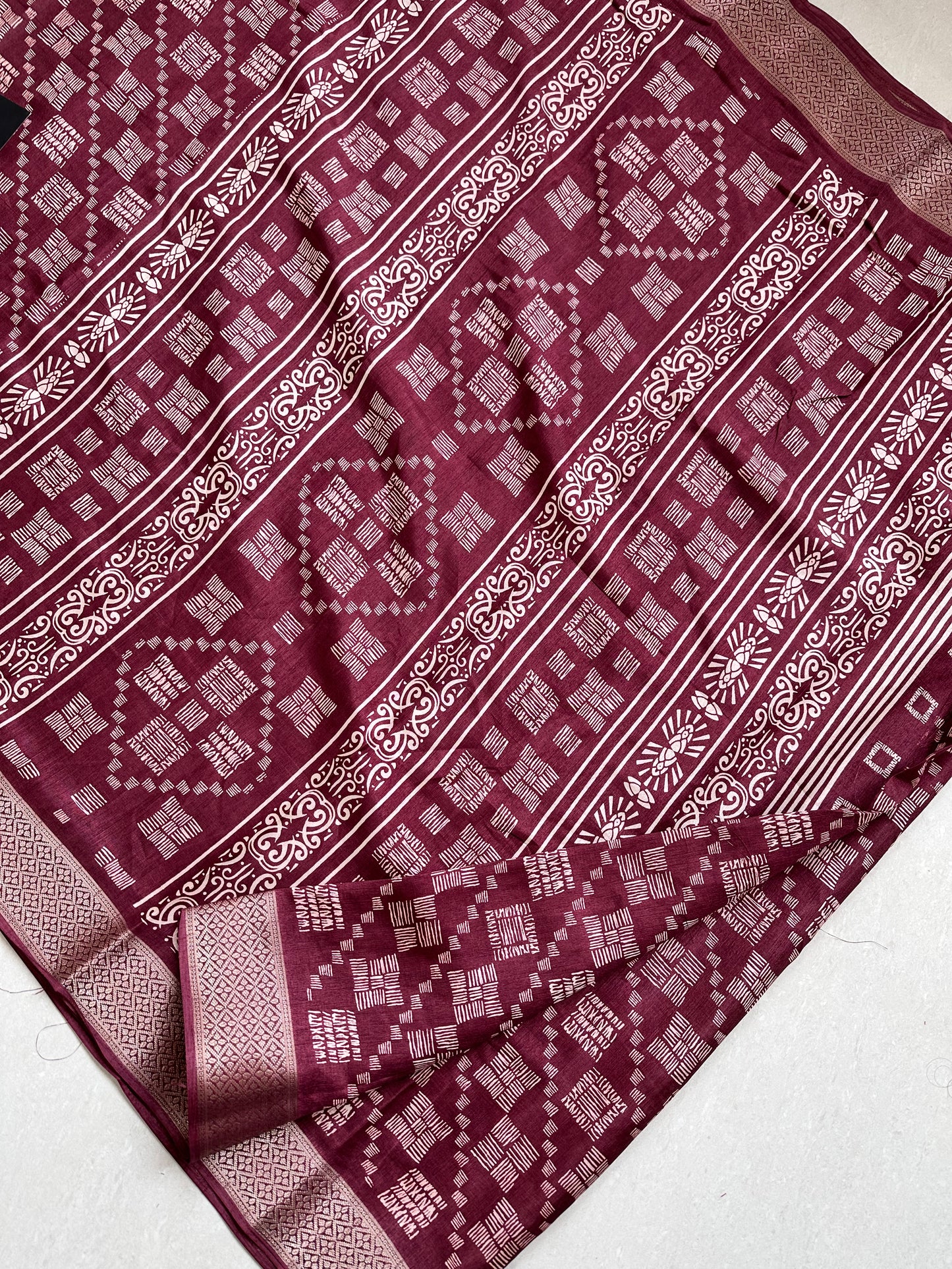 Printed Semi Dola Silk Saree