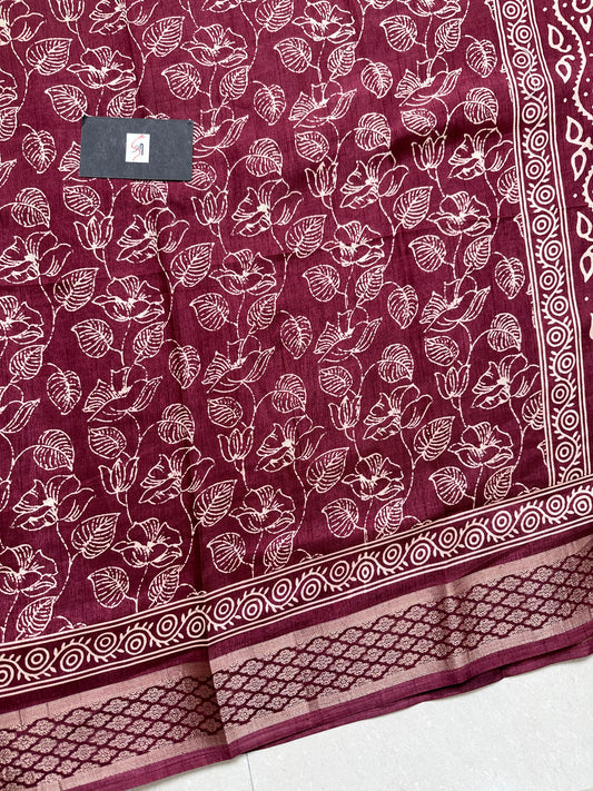 Printed Semi Dola Silk Saree