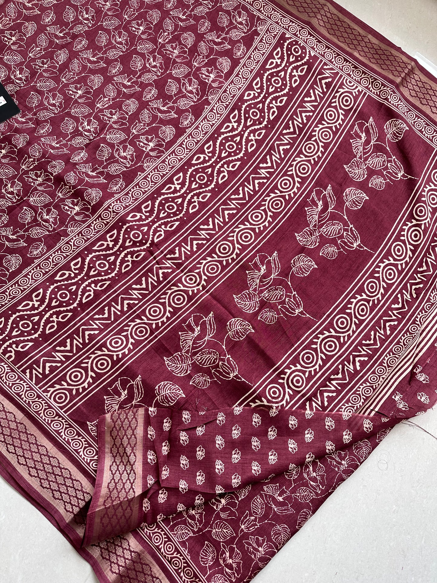 Printed Semi Dola Silk Saree