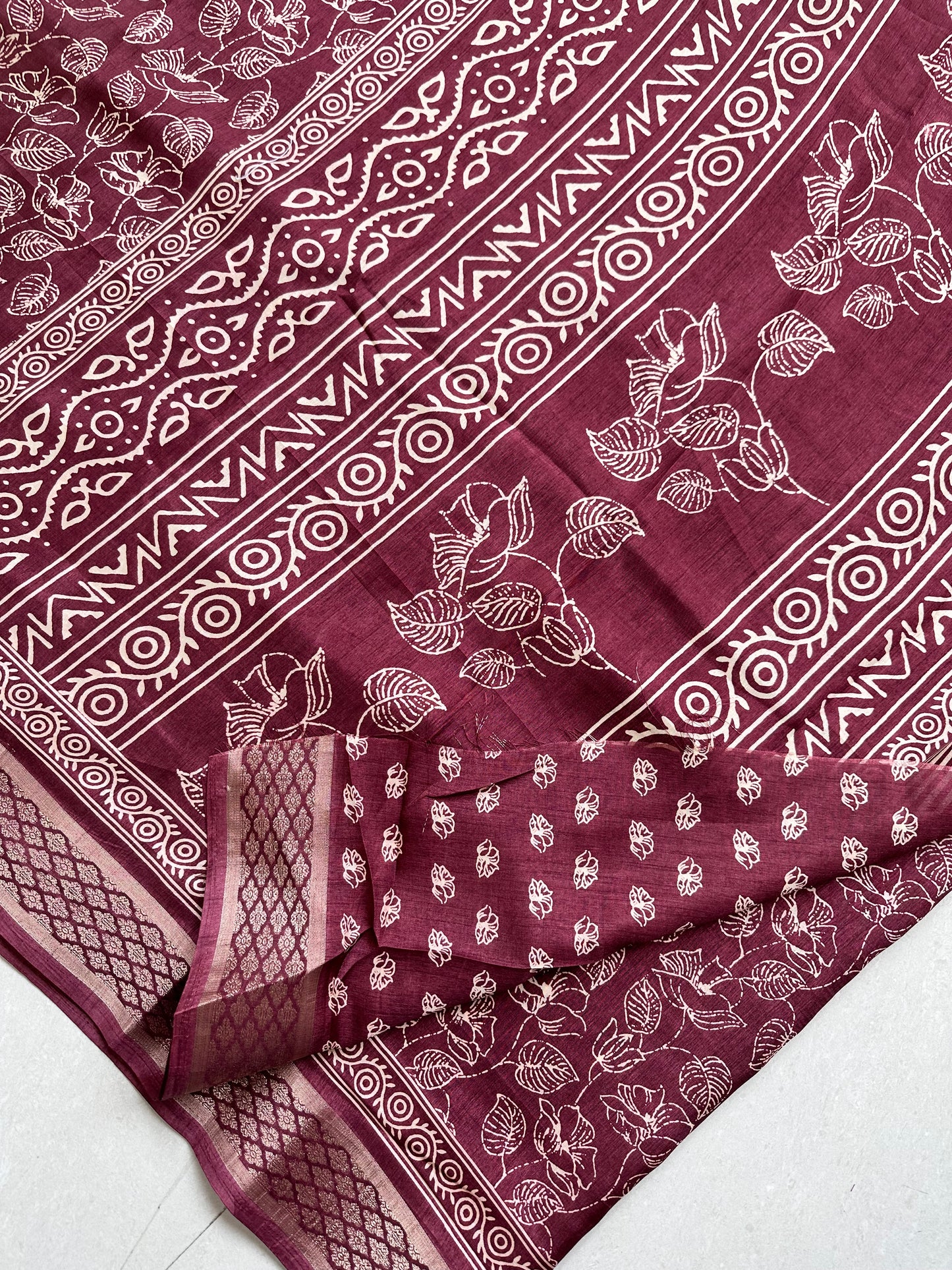 Printed Semi Dola Silk Saree