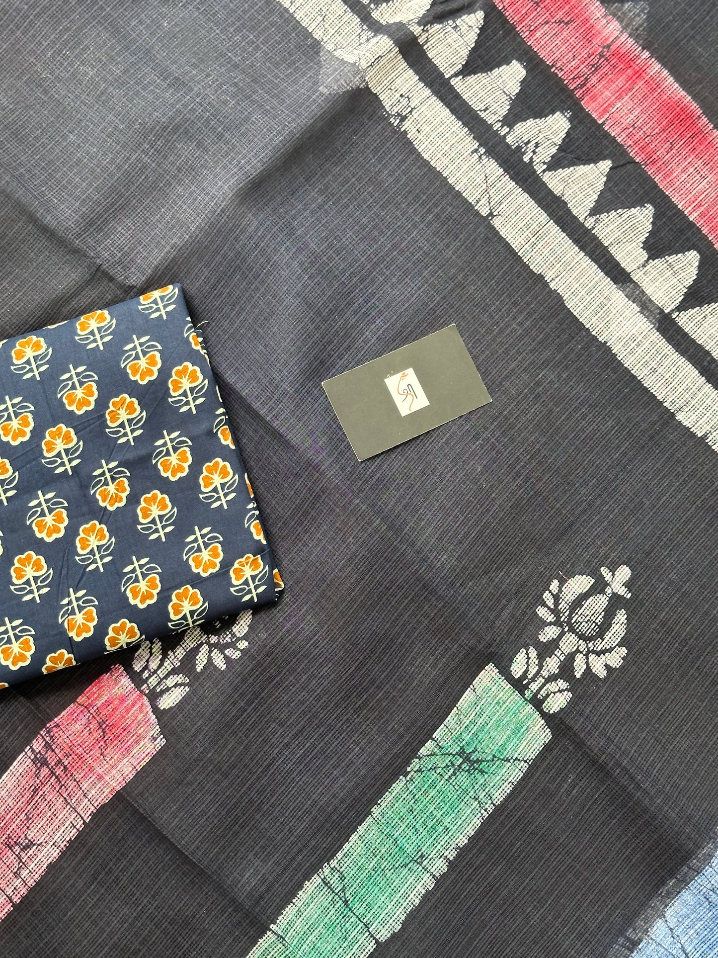 Pure HandBlock Printed Kota Doria Saree