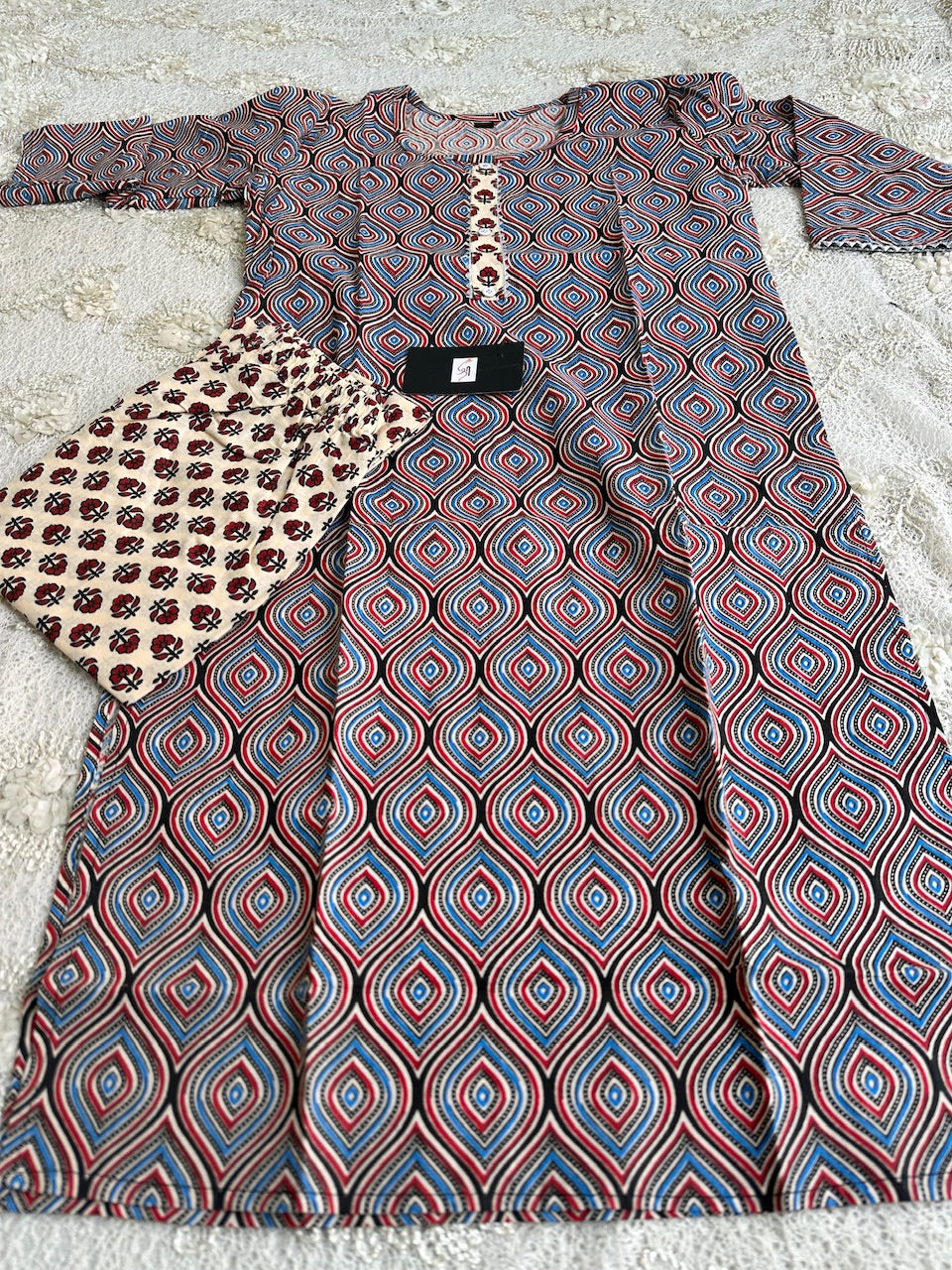 Pure HandBlock Printed Cotton Kurta N Pant Set