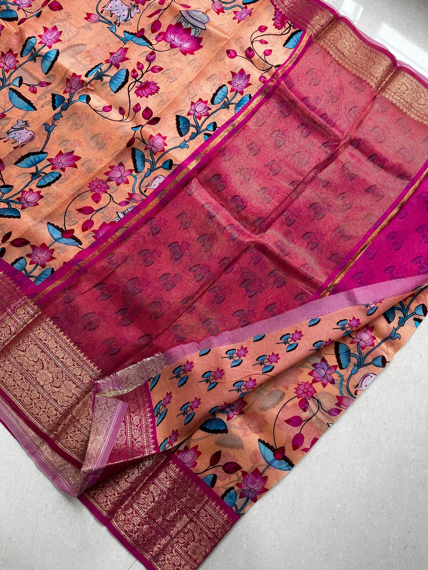 Pure Spun Silk Saree