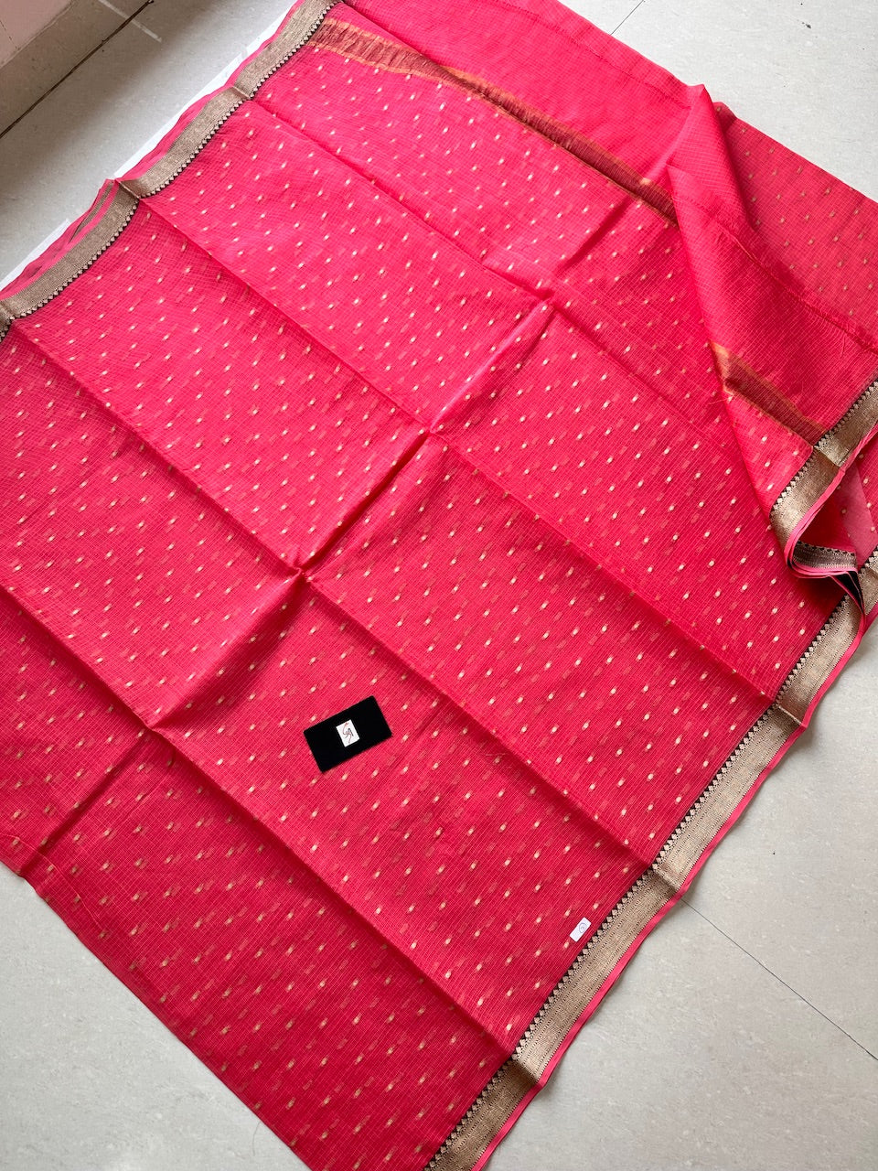 Pure Weaved Kota Cotton Doria Saree