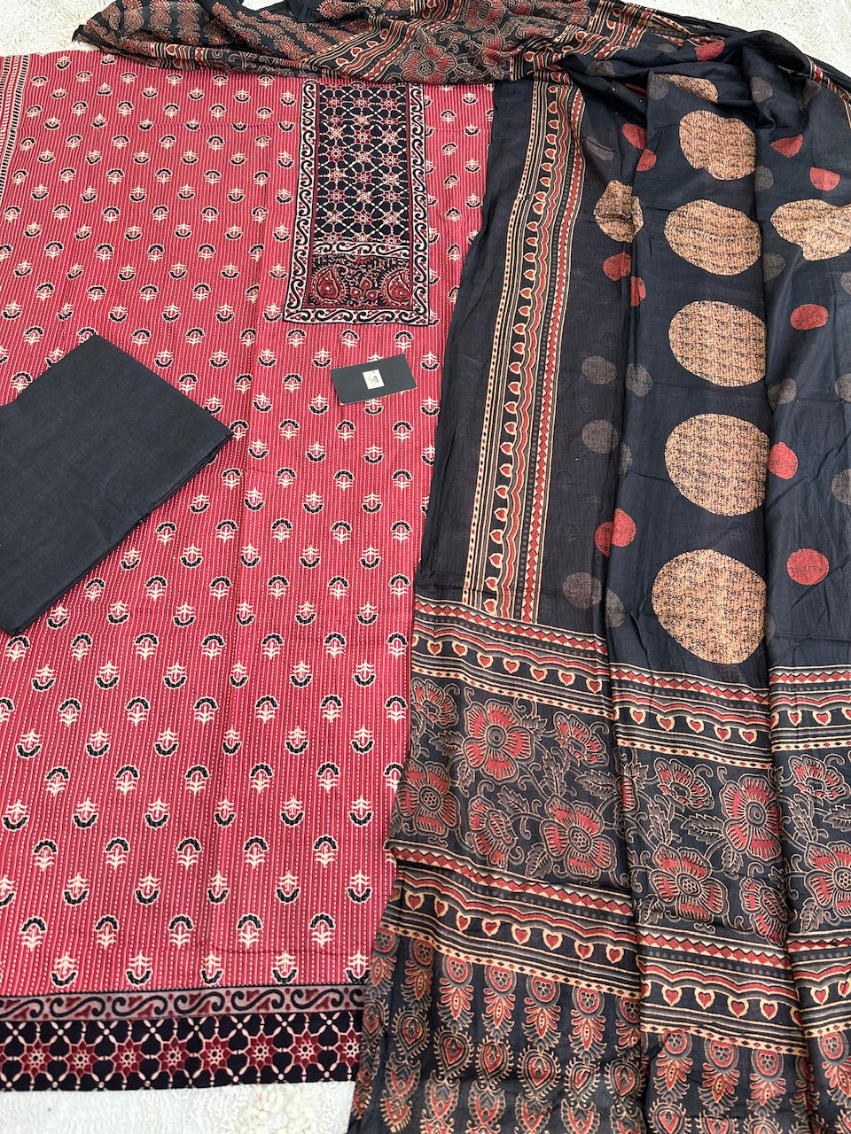 Pure HandBlock Printed Premium Weaved Cotton Suit