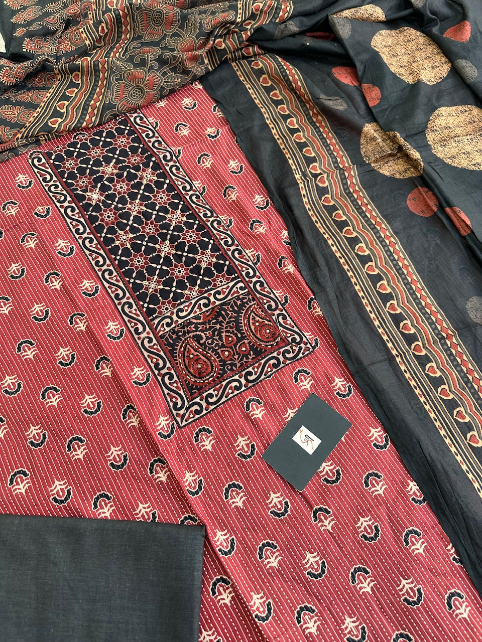 Pure HandBlock Printed Premium Weaved Cotton Suit