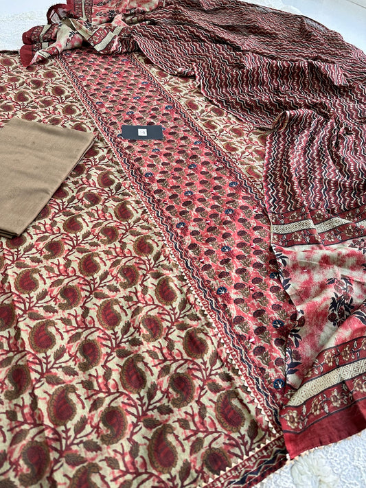 Pure HandBlock Printed Premium Cotton Suit