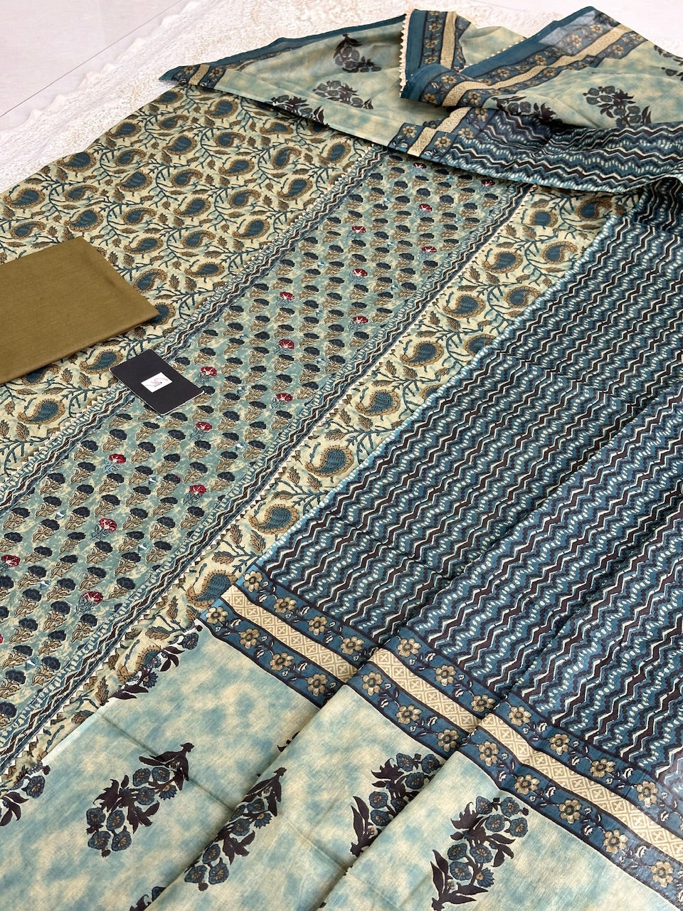 Pure HandBlock Printed Premium Cotton Suit