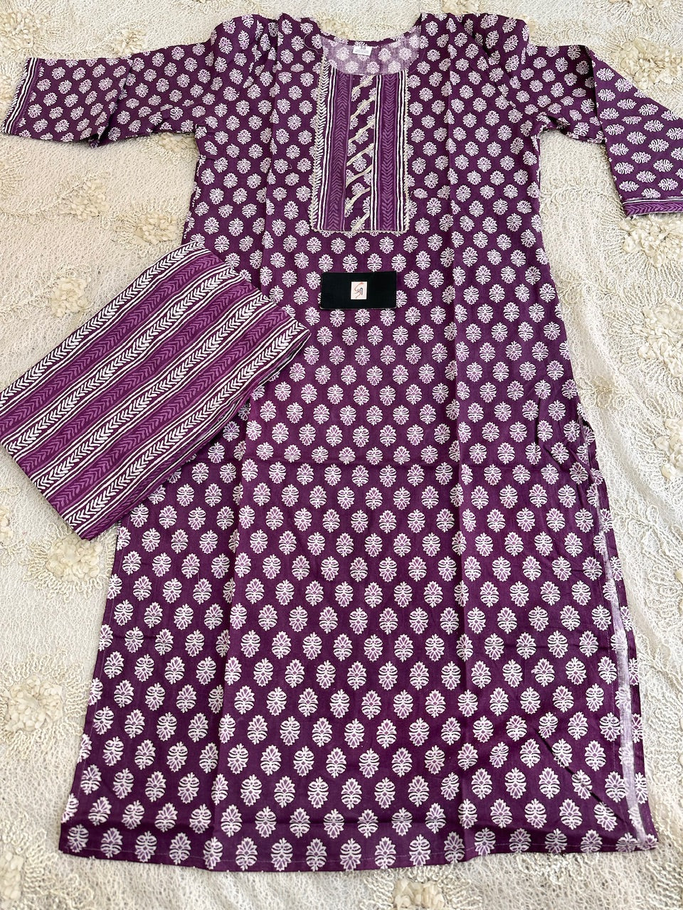 Pure HandBlock Printed Cotton Kurta N Pant Set